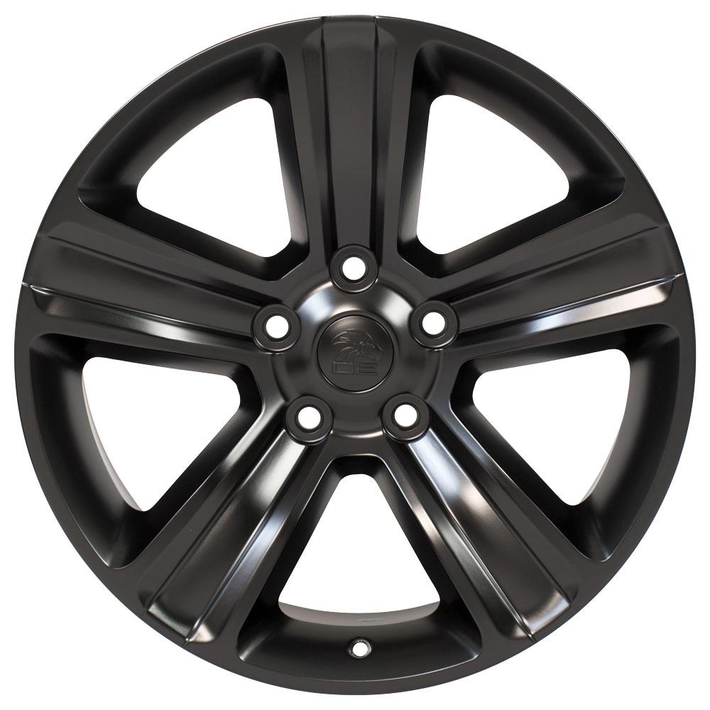 DG65 Satin black Night Edition style Ram 1500 wheels also fit some Durango, Dakota & Aspen models