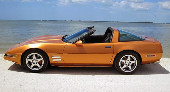 smoke on the water with this nice Corvette and a set of ZR1 wheels from OE Wheels