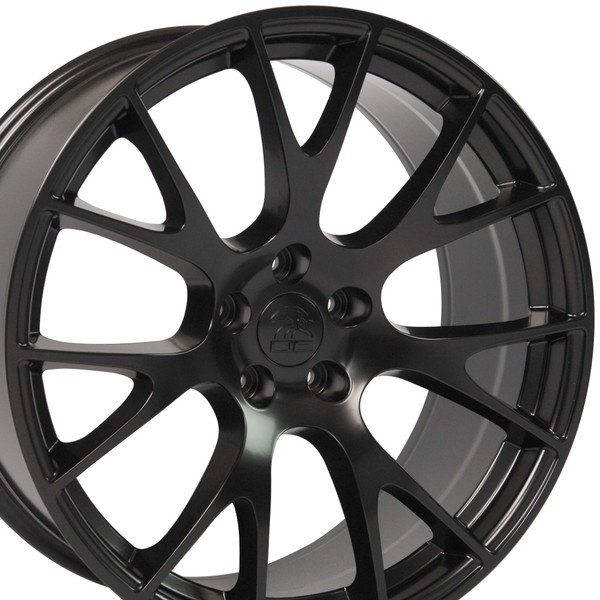 DG15 20-inch Satin Black Rims fit Dodge Charger-Challenger (Hellcat style) 2p