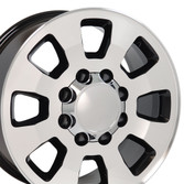 8 Lug Sierra style wheels Machined Black for Avalanche