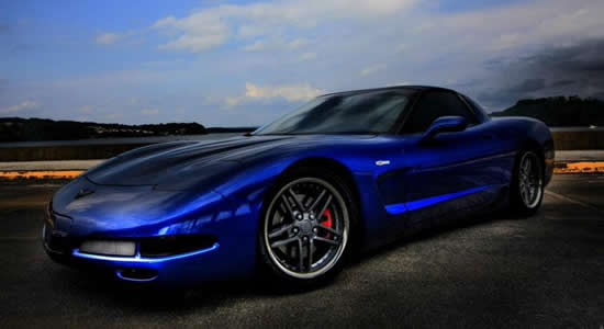 killer color, killer Corvette with C6 Z06 replica wheels from OE Wheels
