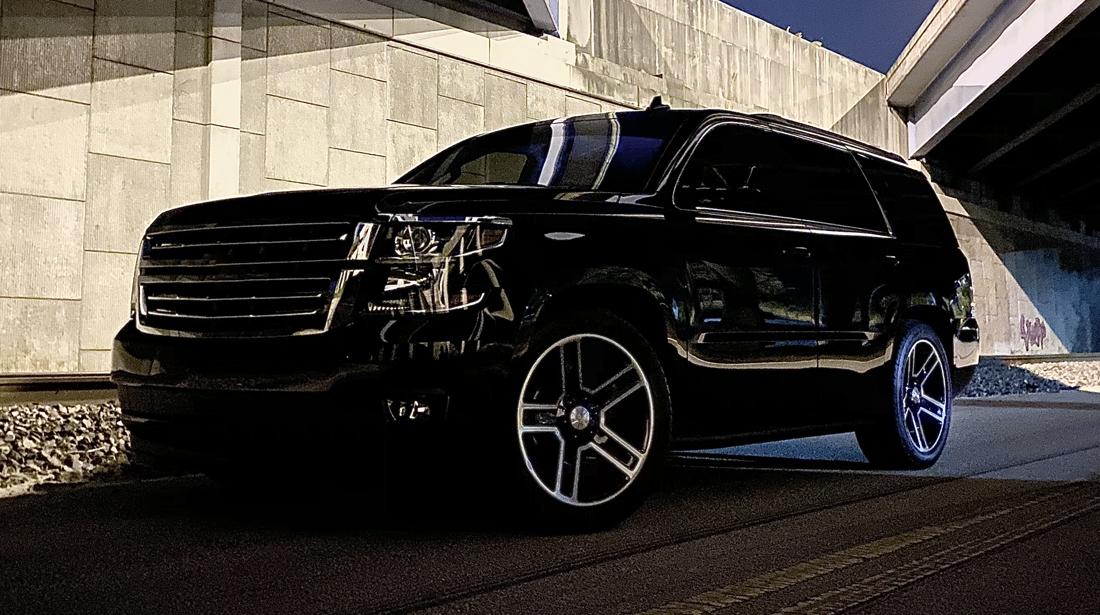 2015 Chevy Tahoe with CV93 deep dish wheels for Chevy trucks and SUVs